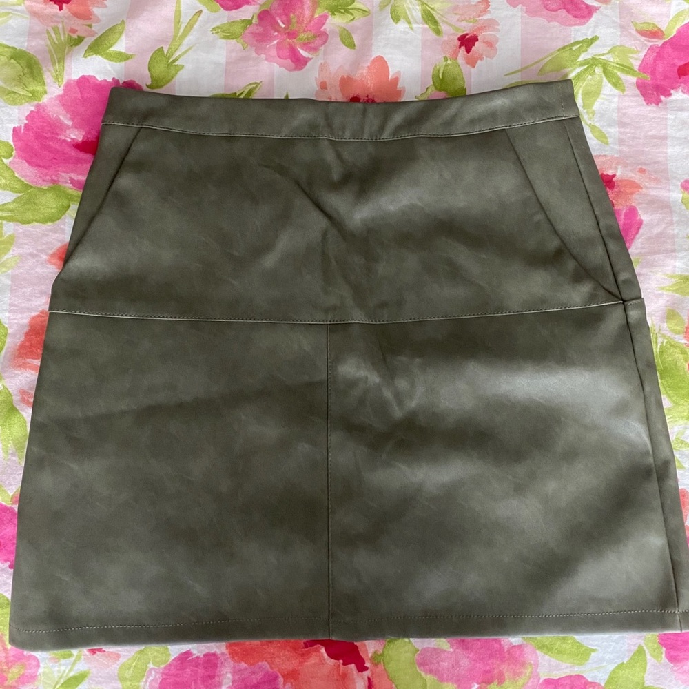 Stella Luce Leather Skirt